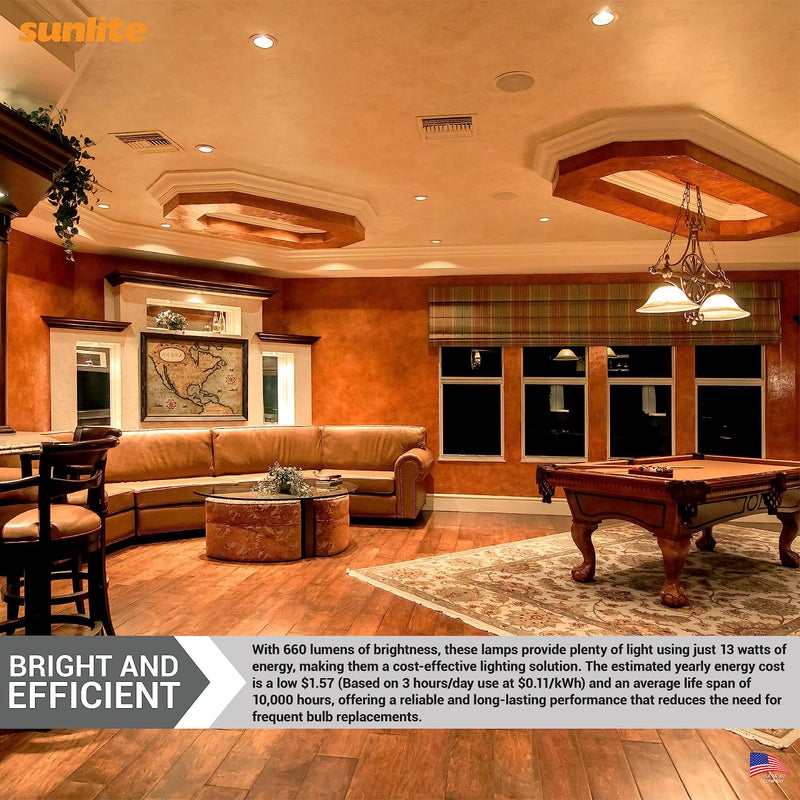 Sunlite 40538 PLD13/SP27K/10PK Double Twin Tube Compact Fluorescent Lamp, PLD 2-Pin, 13 Watts, 660 Lumens, 2700K Soft White, 2-Pin (GX23-2) Base, 10 Pack - Image 5